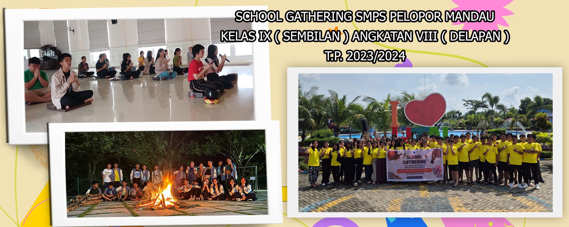 CHOOL GATHERING SMPS PELOPOR MANDAU KELAS IX  ANGKATAN VIII  TP 2023/2024