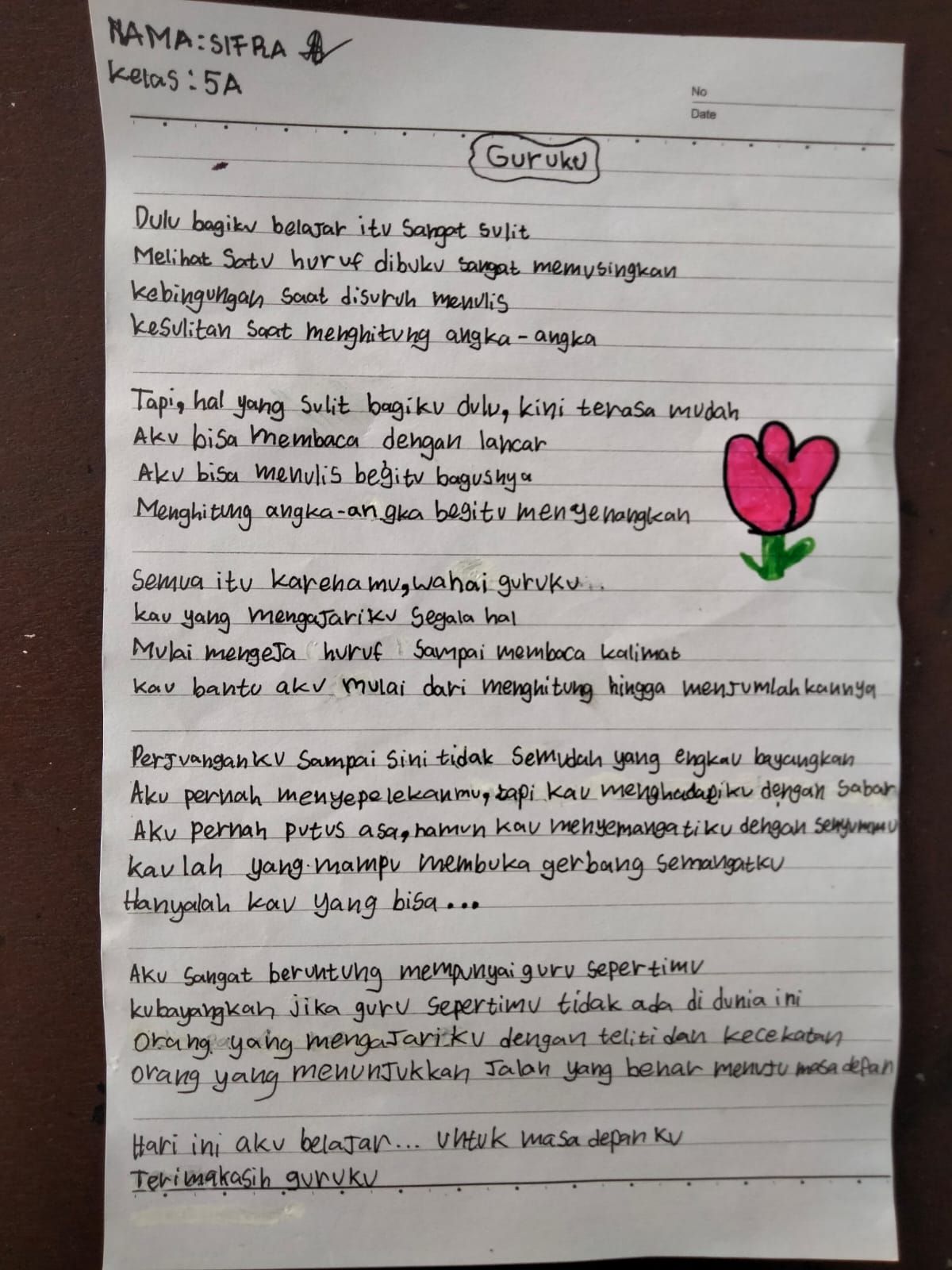 Guruku Karya Sifra Bernike Naibaho