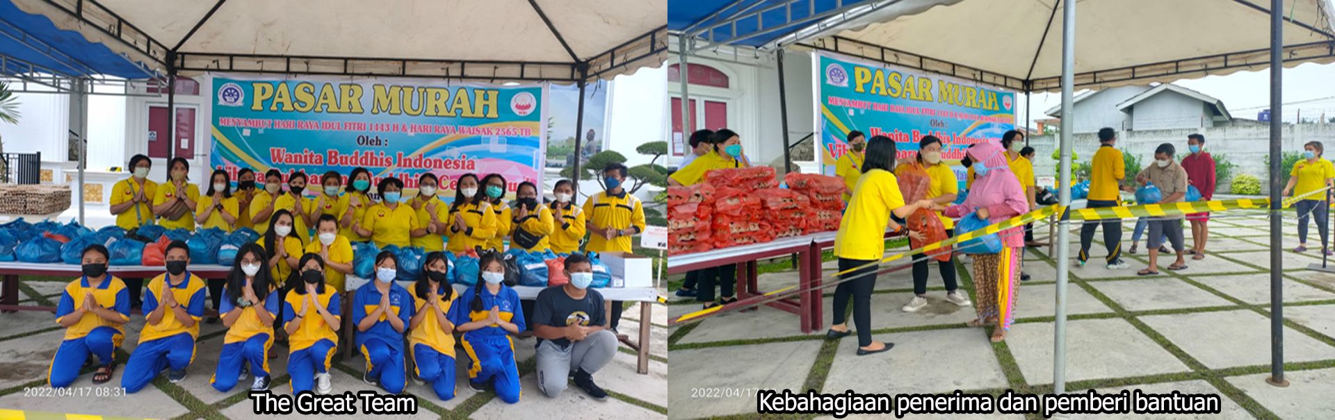 SMPS Pelopor Mandau bekerjasama dengan WBI Vihara Pubbarama Duri mengadakan Bakti Sosial Peduli Masyarakat