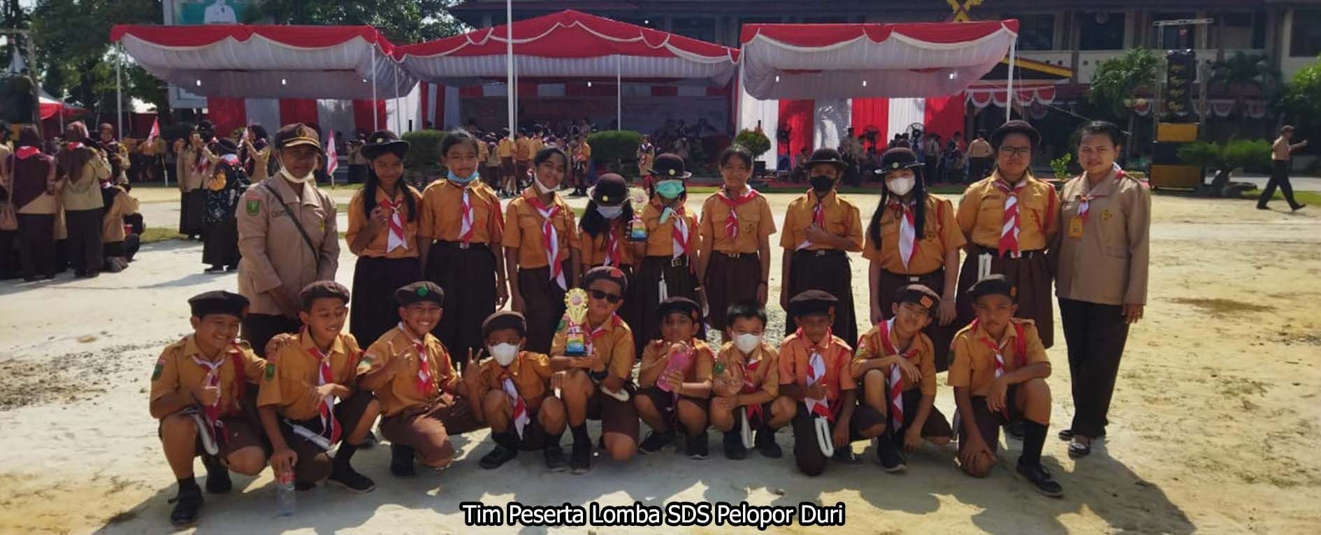 SDS PELOPOR DURI RAIH JUARA LOMBA HUT PRAMUKA TAHUN 2022